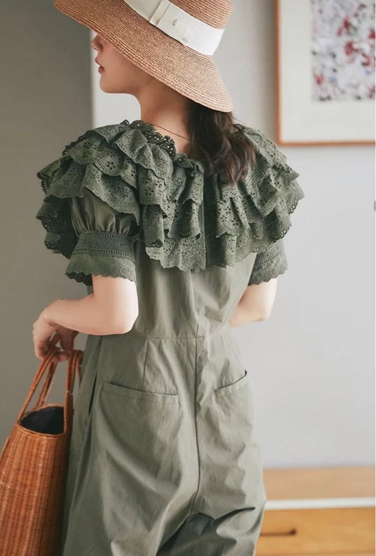 seven ten by miho kawahitoコットンレースオールインワン