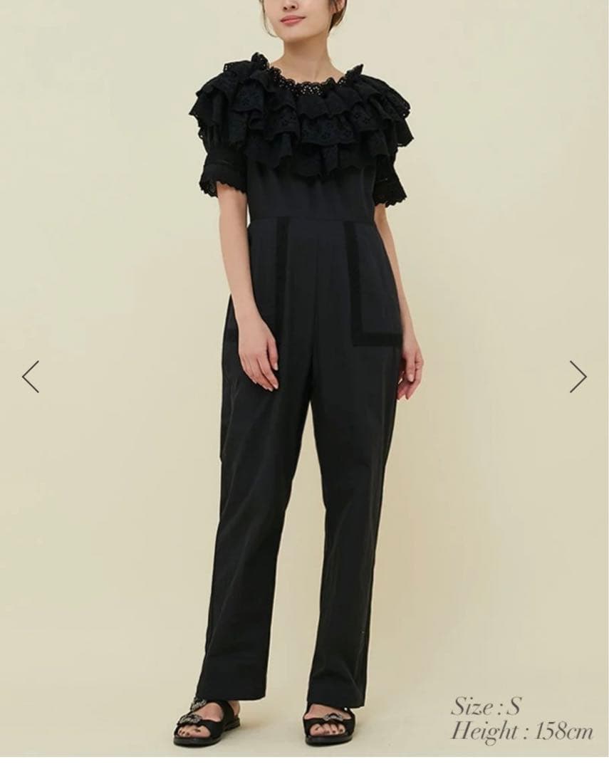 seven ten by miho kawahitoコットンレースオールインワン