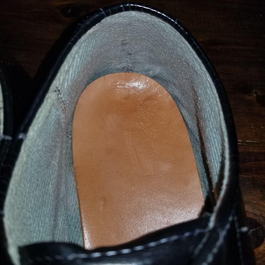 【美品】Bates ベイツ サービスシューズ 黒 US.NAVY 本革　28.5