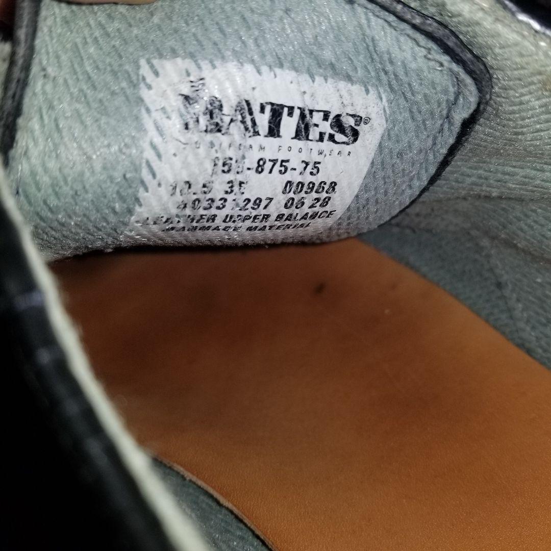 【美品】Bates ベイツ サービスシューズ 黒 US.NAVY 本革　28.5