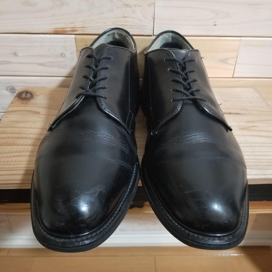 【美品】Bates ベイツ サービスシューズ 黒 US.NAVY 本革　28.5