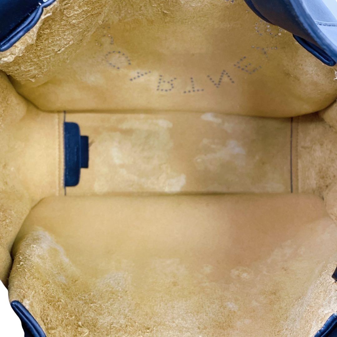 希少　ステラマッカートニー　トートバッグ　ポーチ　レザー　ブラック　4491