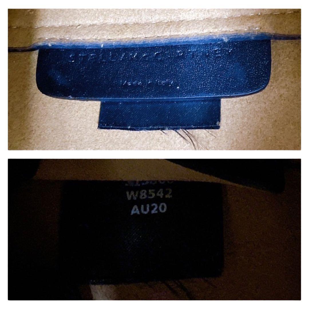 希少　ステラマッカートニー　トートバッグ　ポーチ　レザー　ブラック　4491