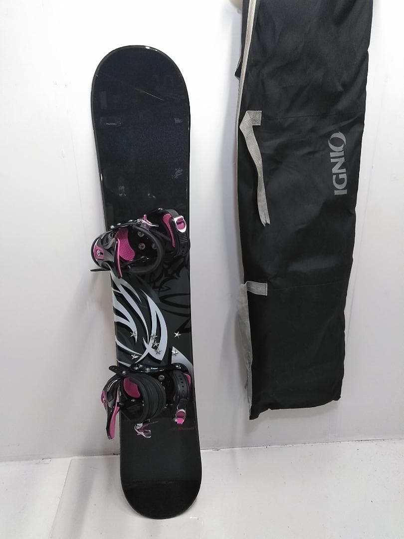 ZUMA WAVE2 154cm スノーボード 2点セット ケース付 ビンM △