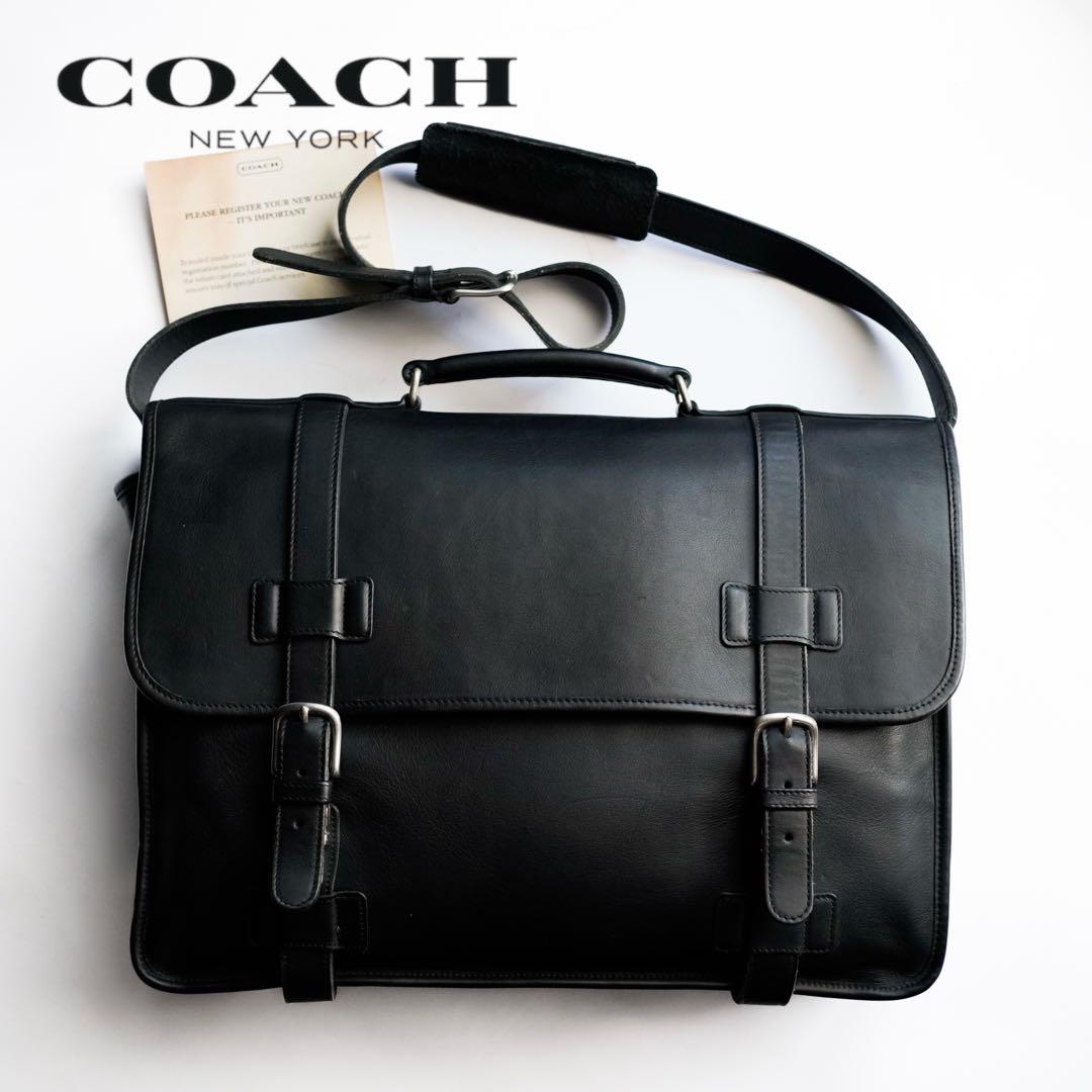 Coach コーチ レザー ショルダーバッグ ビジネスバッグ メンズ レディース