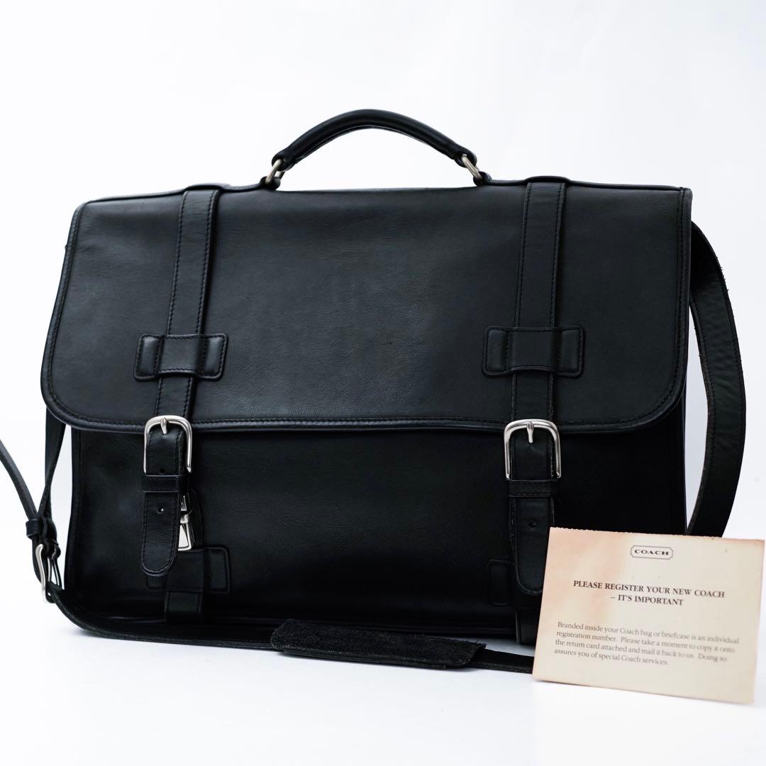 Coach コーチ レザー ショルダーバッグ ビジネスバッグ メンズ レディース