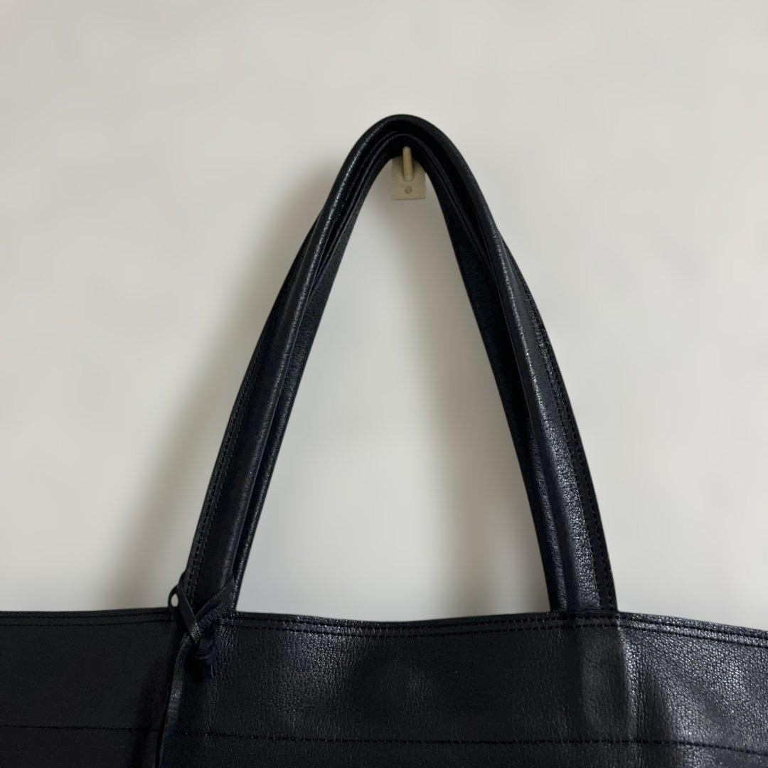 美品　REN レン　レザートートバッグ ブラック 本革 日本製