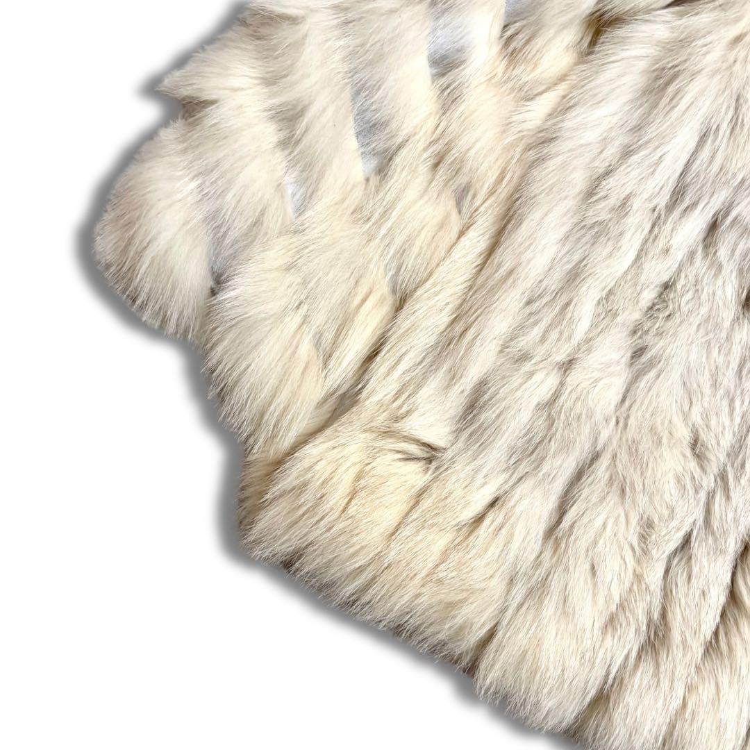 【美品✨】ブルーフォックス リアルファーコート 本毛皮 狐 大きいサイズ