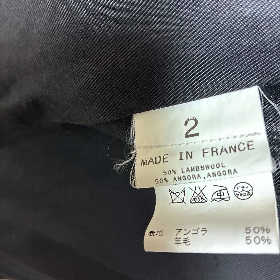 agnès b. ブラック コート ※とにかく温かい印象