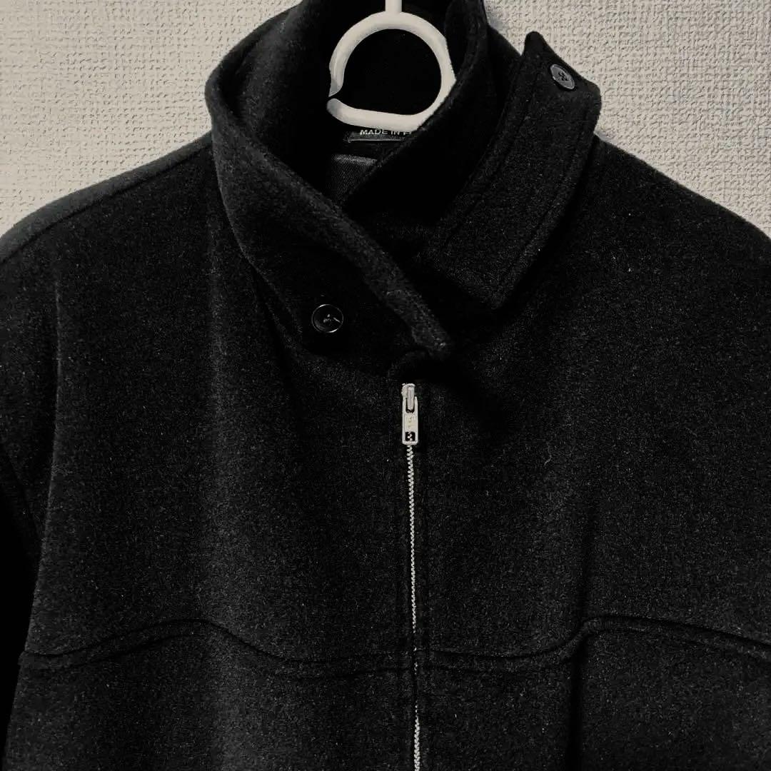 agnès b. ブラック コート ※とにかく温かい印象