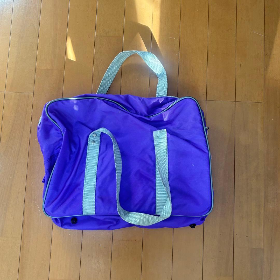 【美品】旧ワッぺ ワッぺ 紫 スクールバッグ スクバ ワールドペガサス 紫色