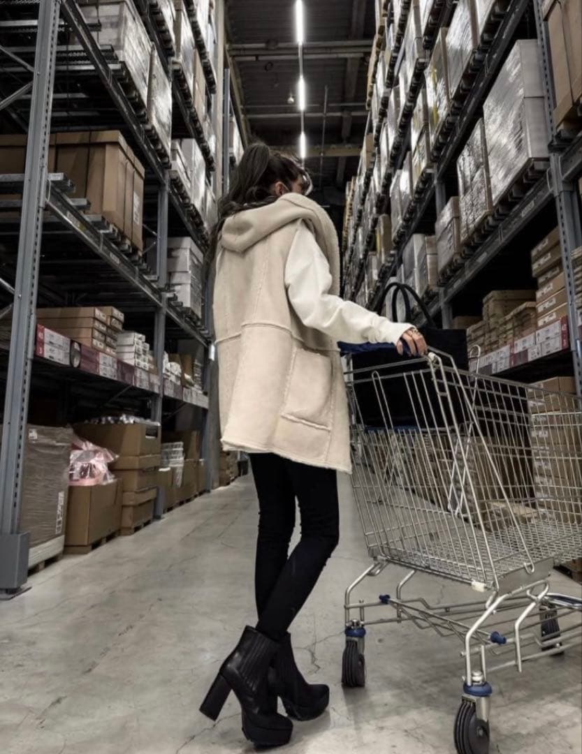 グラムリップス ボア ムートン ベスト リバーシブル 大人気 完売品 定価高