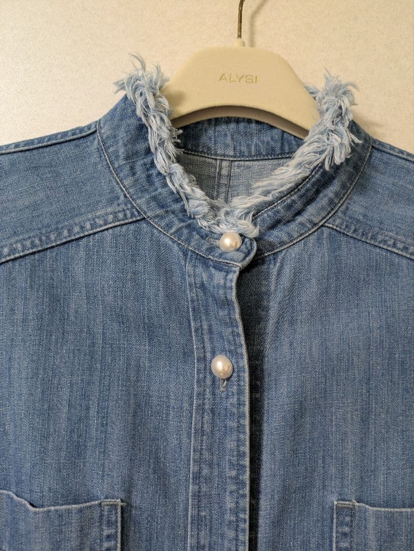 レリアン　デニムジャケットフリンジ付き