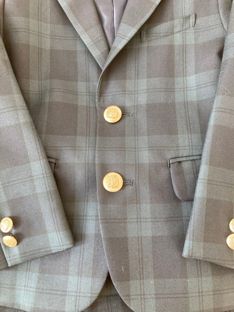 【美品】green label relaxing フォーマルスーツ チェック柄