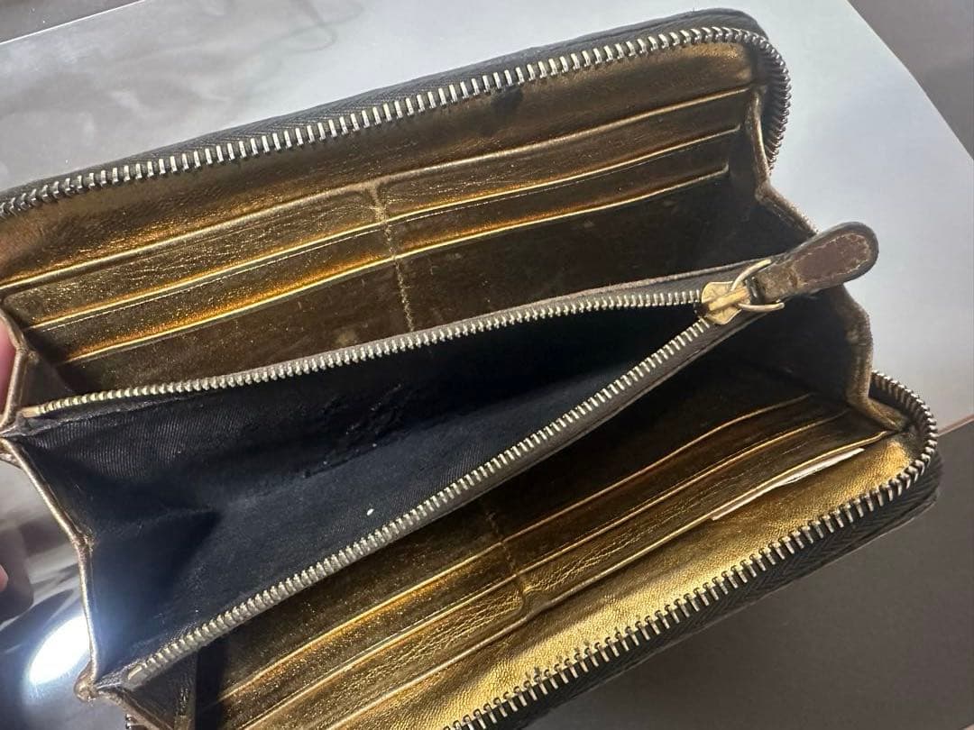 【本体のみ】ボッテガヴェネタ ラウンドファスナー/ラム＆パイソン/黒/2️⃣✨✨