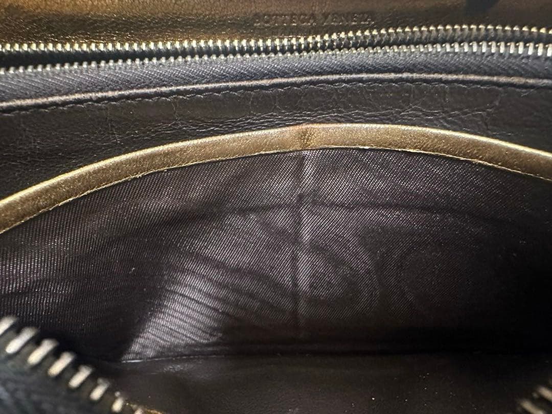 【本体のみ】ボッテガヴェネタ ラウンドファスナー/ラム＆パイソン/黒/2️⃣✨✨