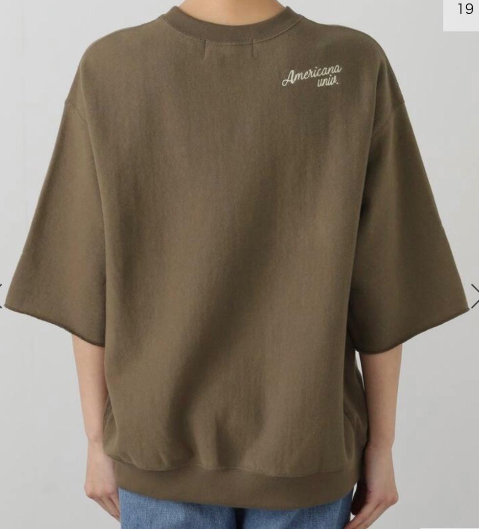L'Appartement 【アメリカーナ】 HALF SLEEVE SWEAT