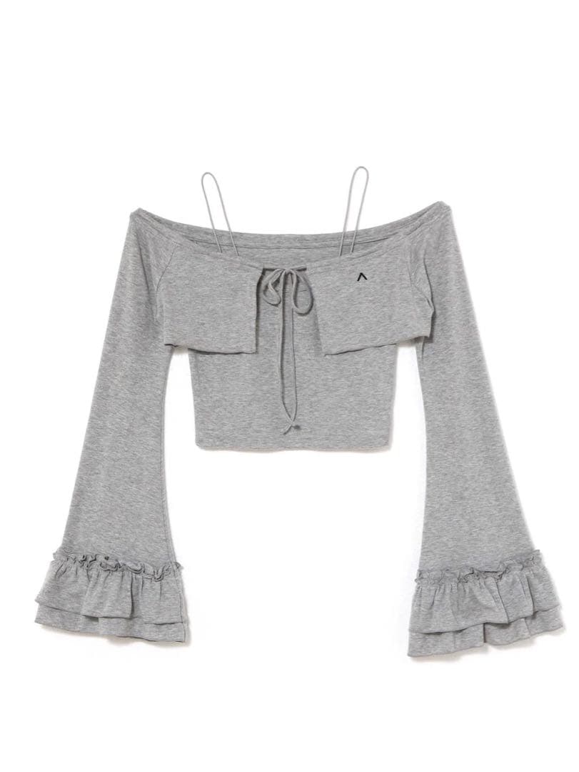 トップス Maddie mellow ribbon set andmary gray