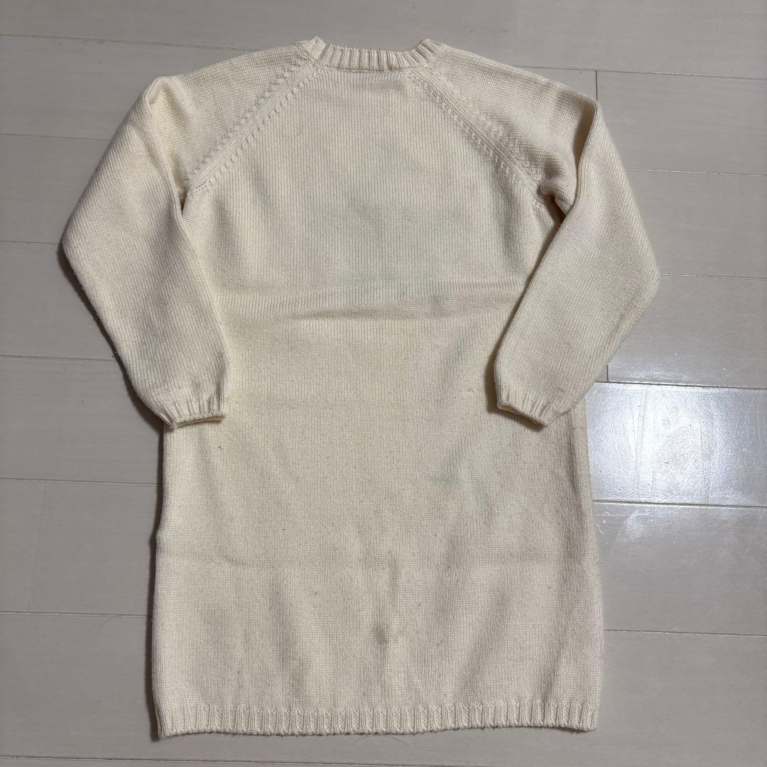 Dior クリーム色 ニットワンピース　110cm