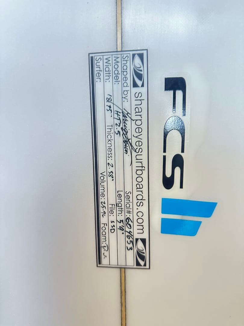 Sharp Eye HT2.5ショートボード 5.9