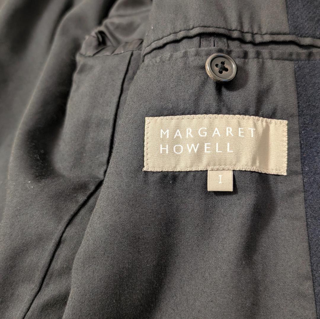 定価8.5万✨️ マーガレットハウエル ウールステンカラーコート ネイビー 1
