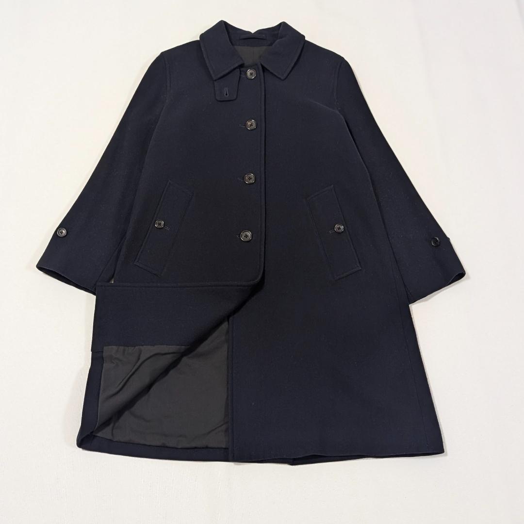 定価8.5万✨️ マーガレットハウエル ウールステンカラーコート ネイビー 1