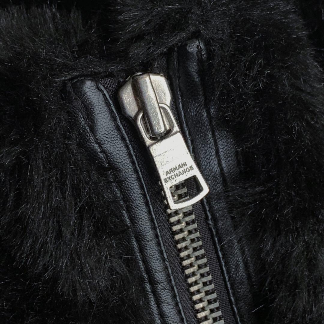 【ARMANI EXCHANGE】switching fur vest
