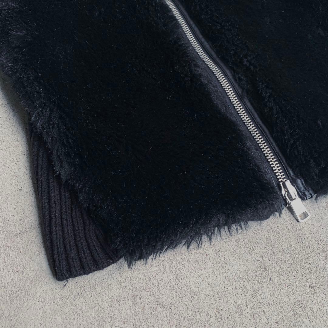 【ARMANI EXCHANGE】switching fur vest