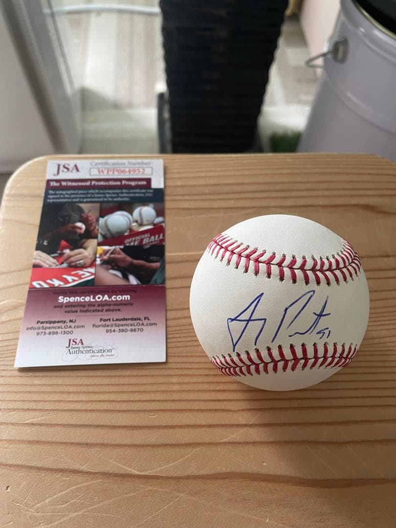 最多勝！メッツ移籍　フレディ　ペラルタ投手　直筆サインボール　JSA証明書付