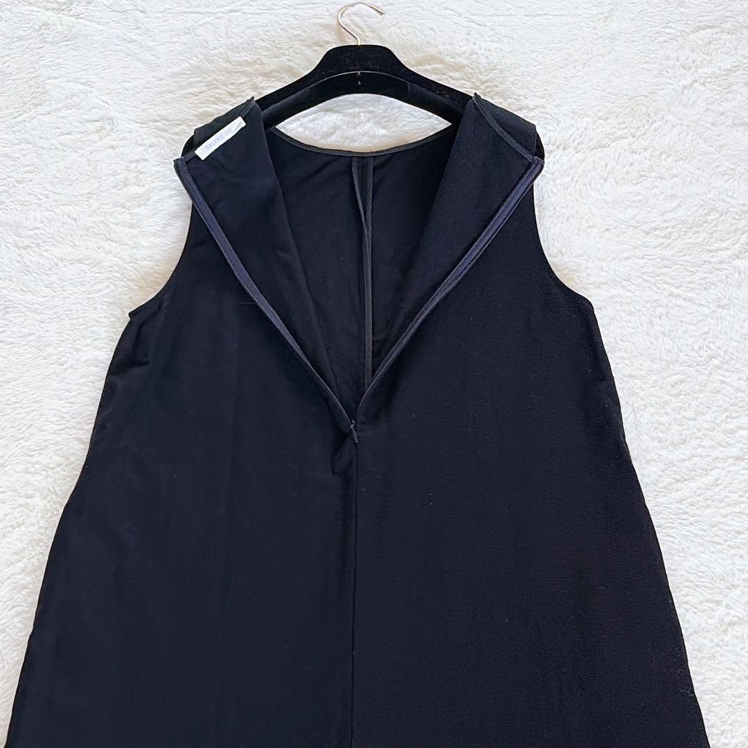 完売人気✨22AW【ギャルリーヴィー】ウールフランネルオールインワン ネイビー