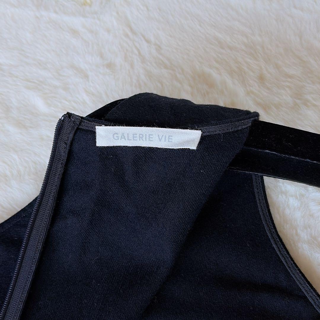 完売人気✨22AW【ギャルリーヴィー】ウールフランネルオールインワン ネイビー