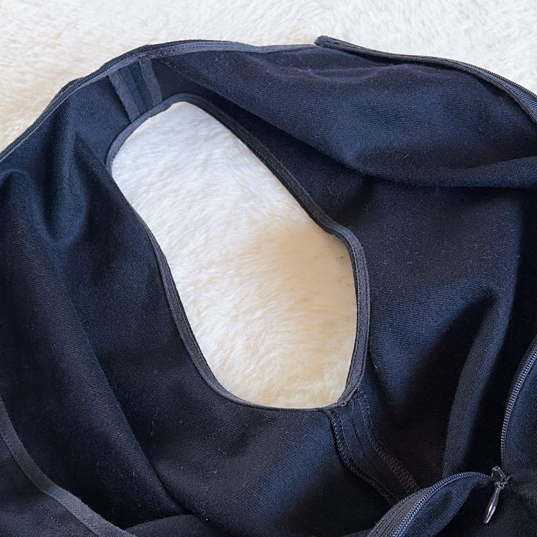 完売人気✨22AW【ギャルリーヴィー】ウールフランネルオールインワン ネイビー