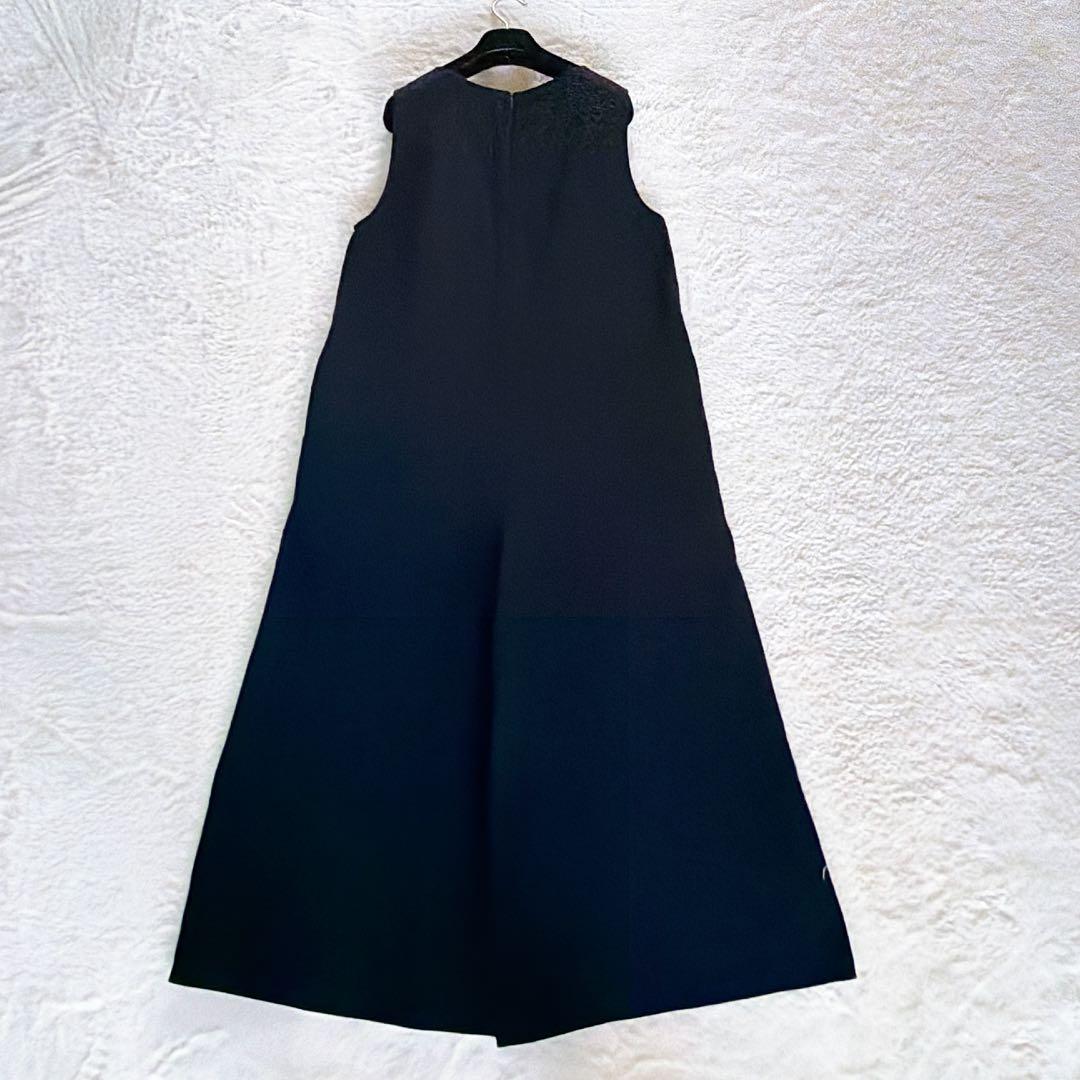 完売人気✨22AW【ギャルリーヴィー】ウールフランネルオールインワン ネイビー