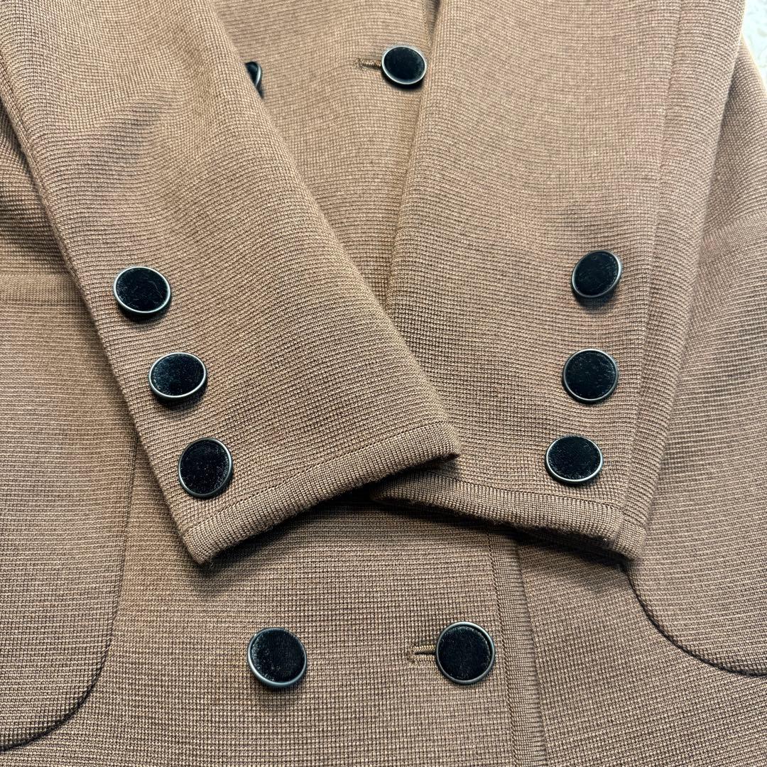 美品✨希少✨イヴサンローラン　ニット　ダブルブレスト ロングカーディガン