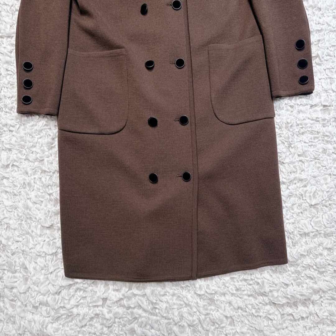 美品✨希少✨イヴサンローラン　ニット　ダブルブレスト ロングカーディガン