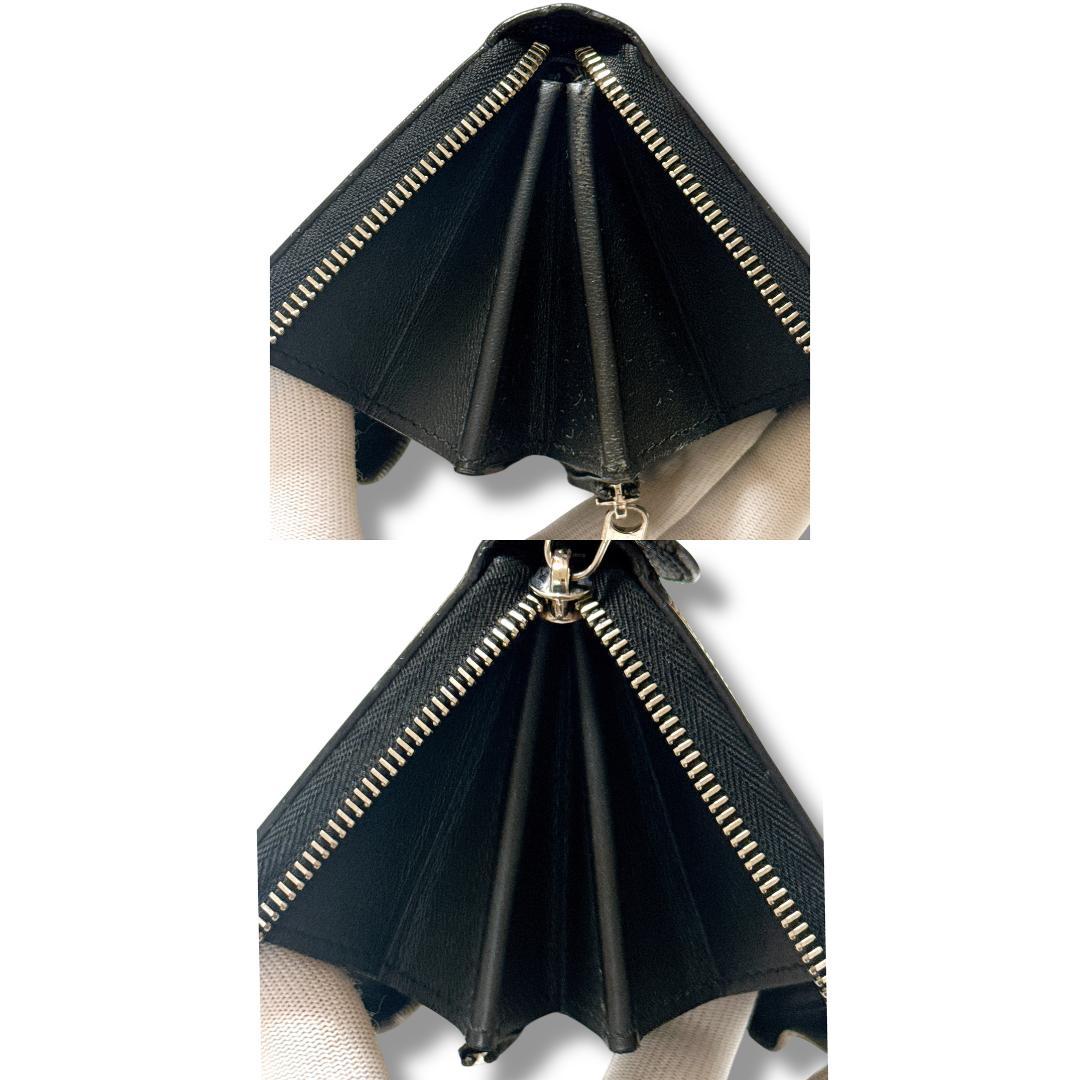 【超美品】ルイヴィトン マヒナ ジッピーウォレット ブラック 長財布 保存袋付き