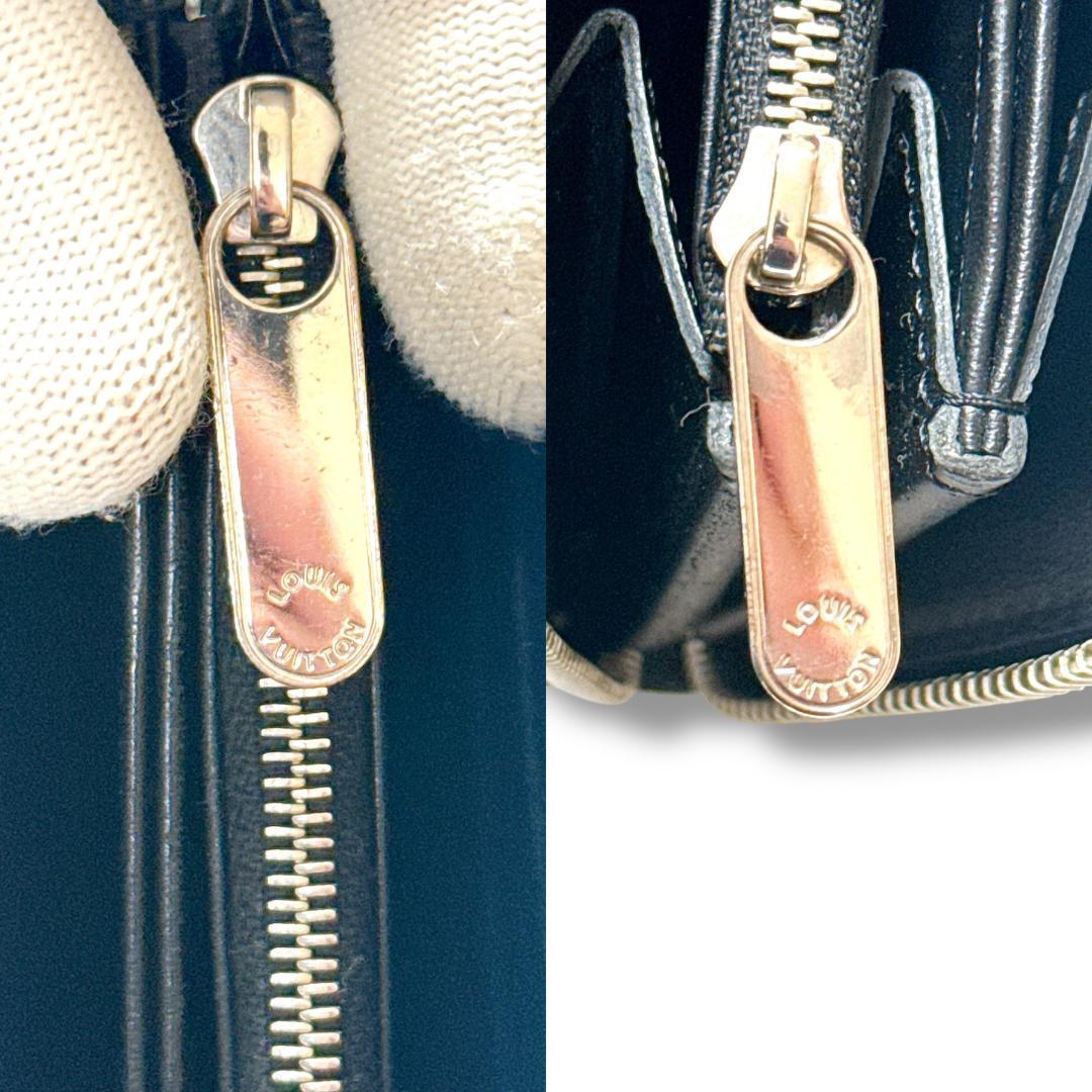【超美品】ルイヴィトン マヒナ ジッピーウォレット ブラック 長財布 保存袋付き