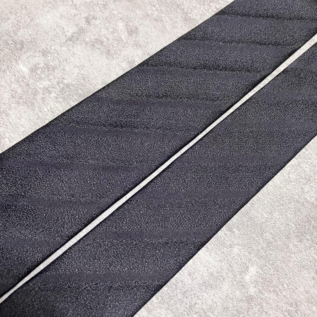 【新品タグ付き】　エンポリオアルマーニ　ナロータイ　ソリッド　無地調　ストライプ