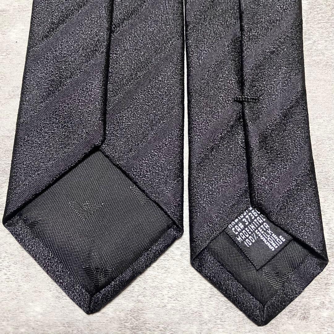 【新品タグ付き】　エンポリオアルマーニ　ナロータイ　ソリッド　無地調　ストライプ