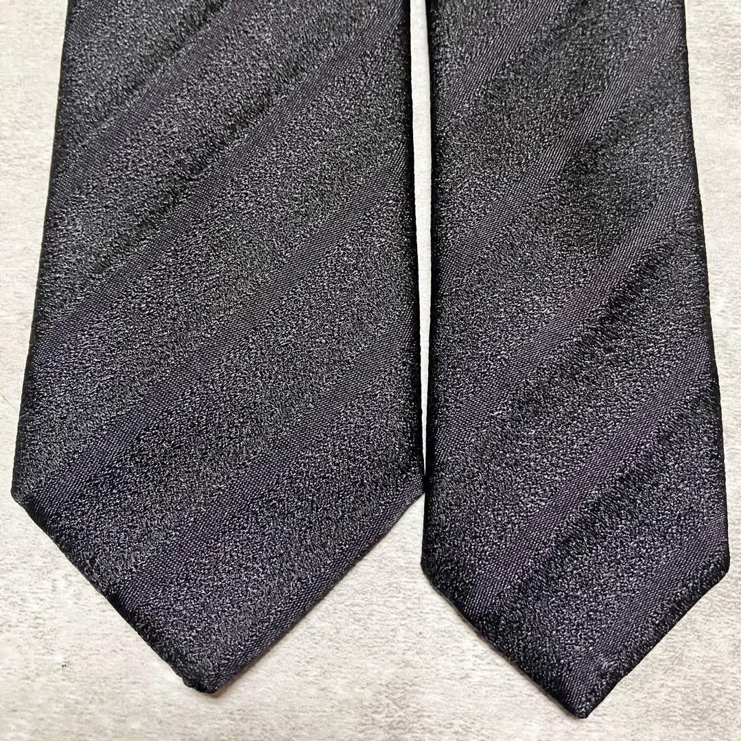 【新品タグ付き】　エンポリオアルマーニ　ナロータイ　ソリッド　無地調　ストライプ