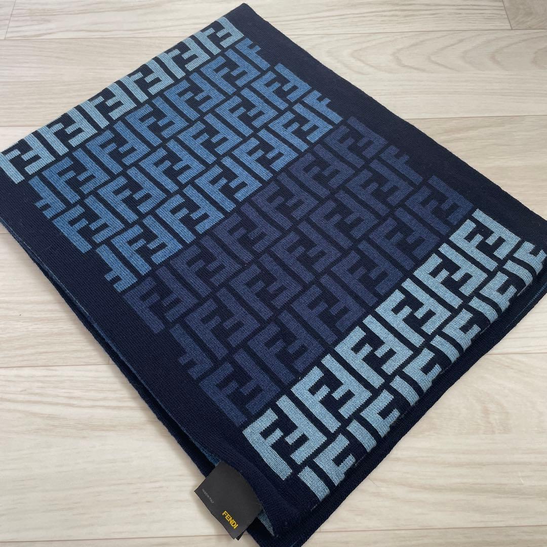 FENDI/マフラー/100%ウール/シリアルナンバー・ホログラムあり