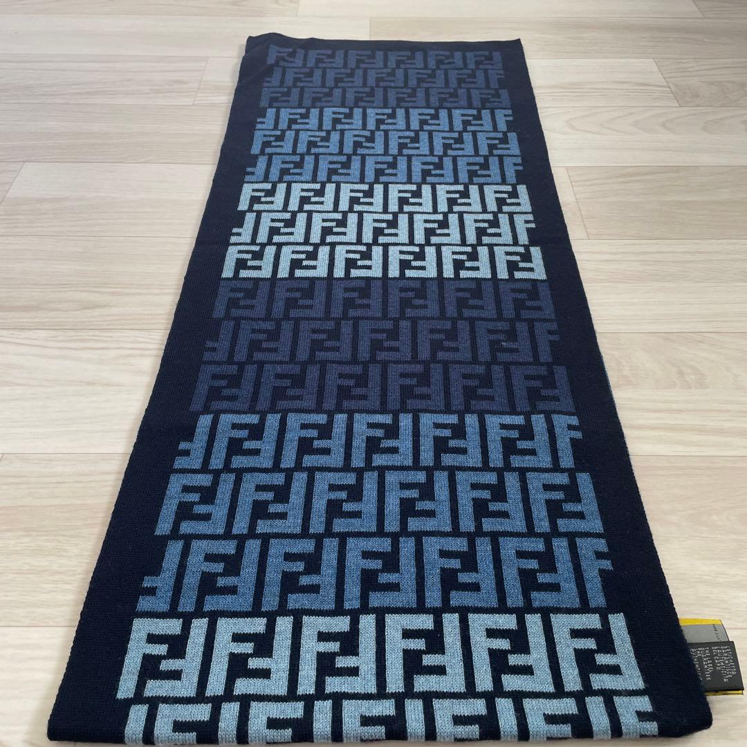 FENDI/マフラー/100%ウール/シリアルナンバー・ホログラムあり