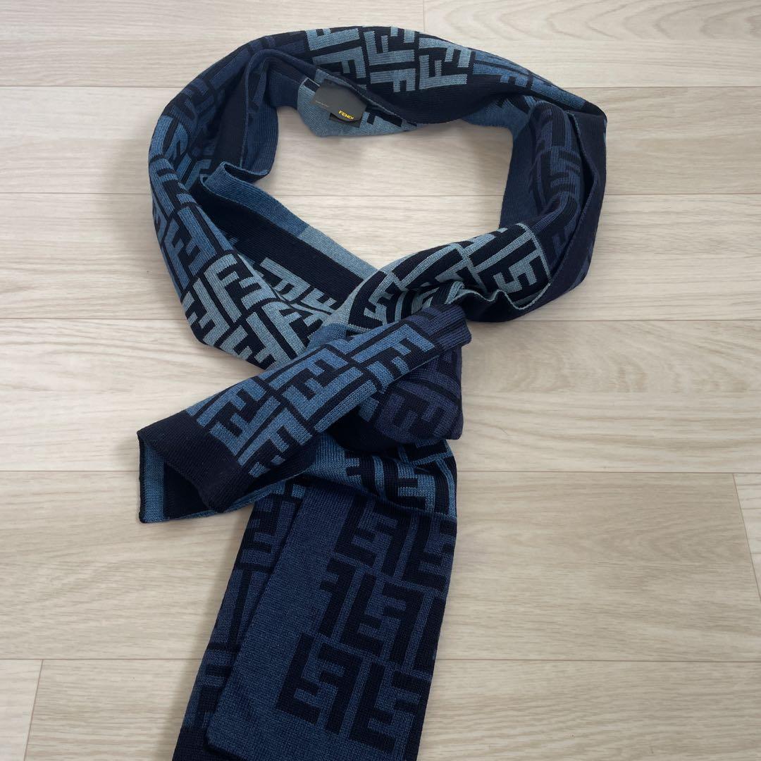 FENDI/マフラー/100%ウール/シリアルナンバー・ホログラムあり