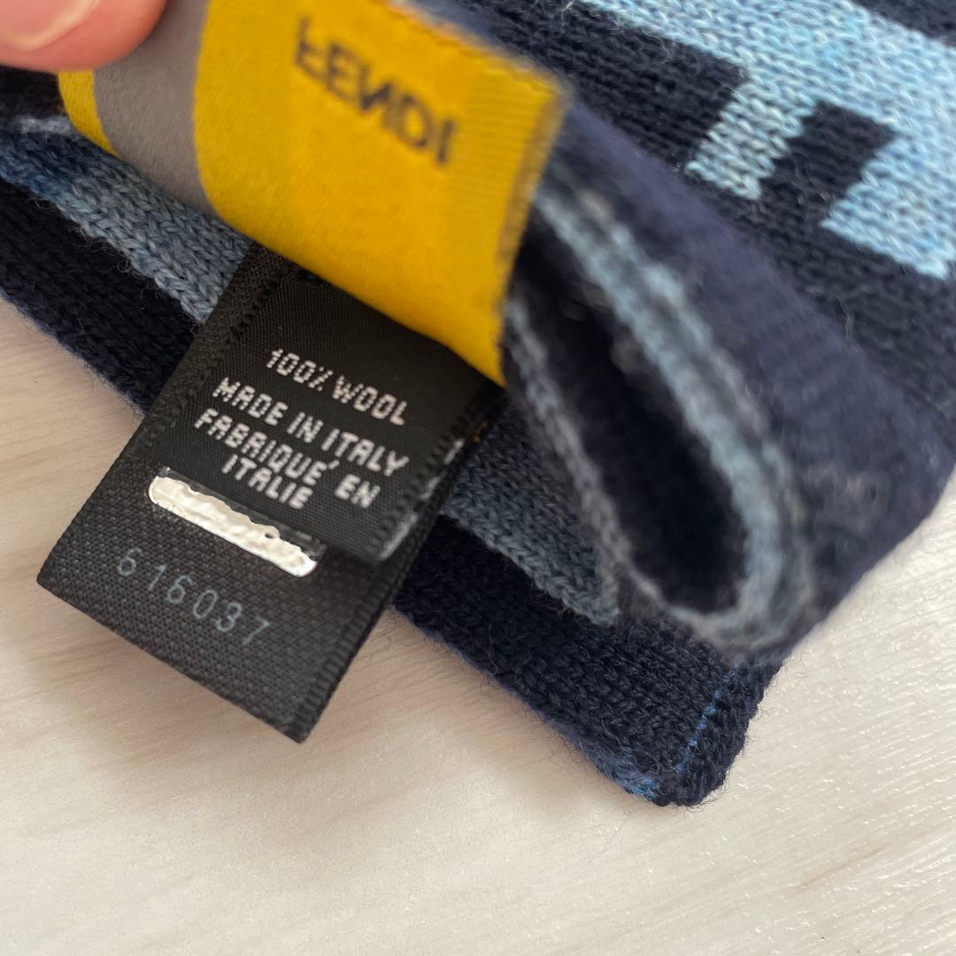 FENDI/マフラー/100%ウール/シリアルナンバー・ホログラムあり