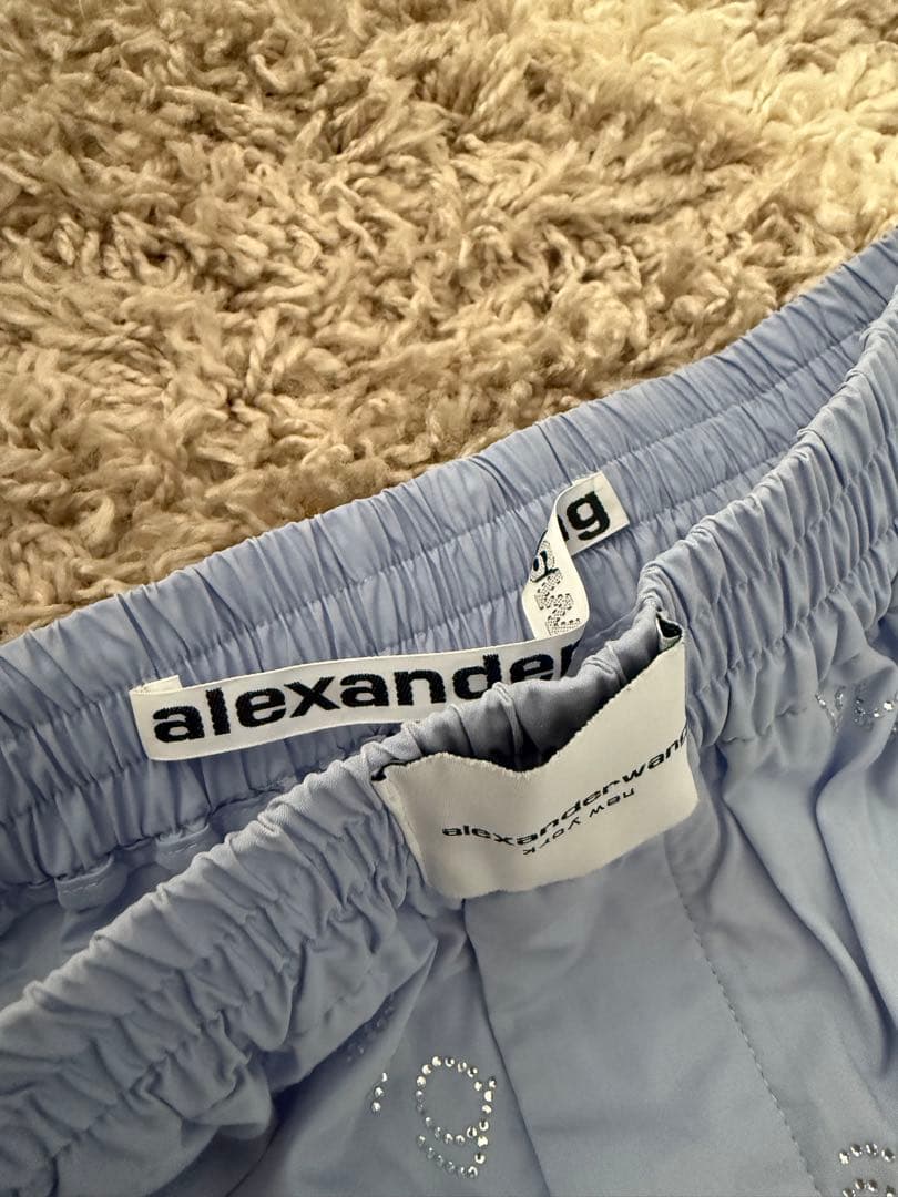 alexander wang ライトブルー ビジュー　ショートパンツ