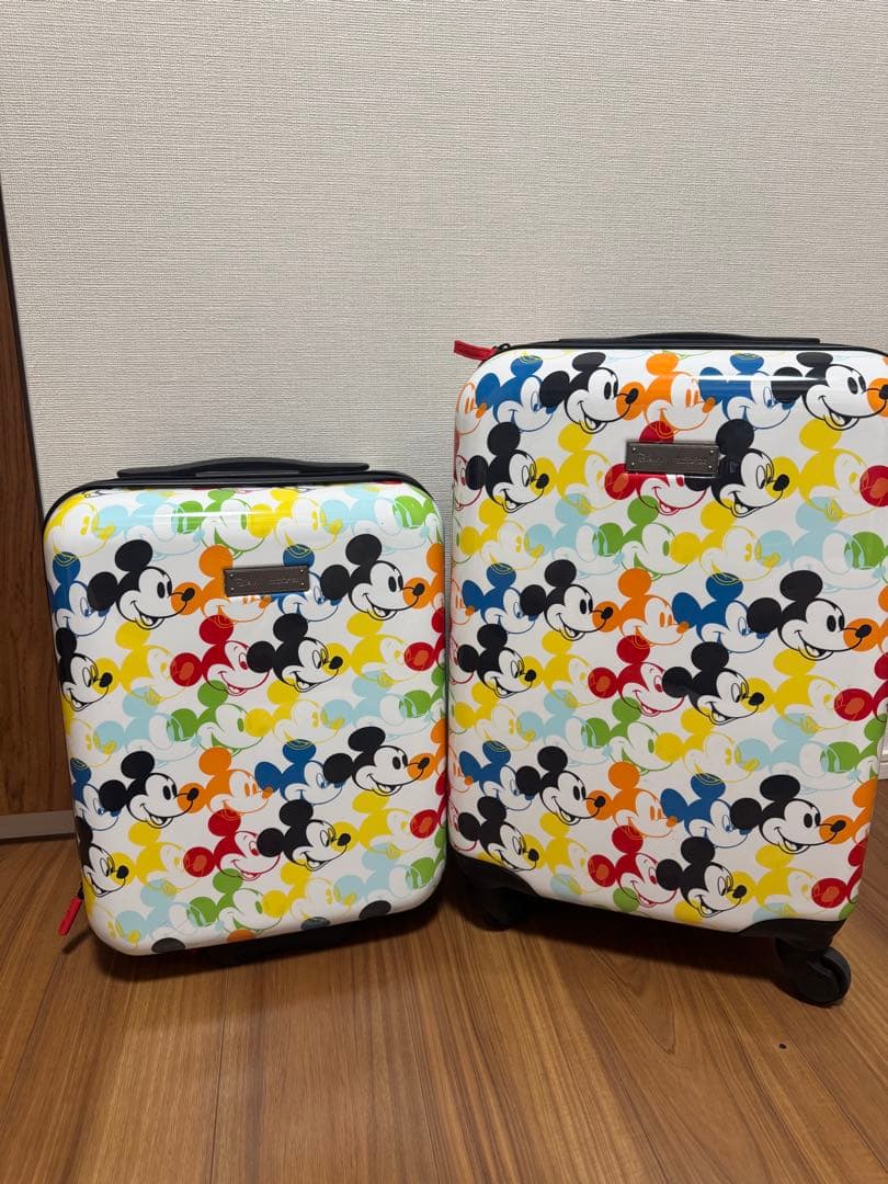 Disney ミッキーマウス キャリーケース 2個セット