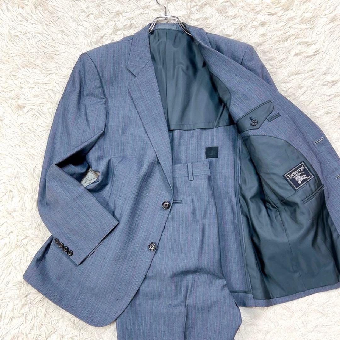 バーバリー セットアップ スーツ ジャケット パンツ BE5 M相当 グレー系