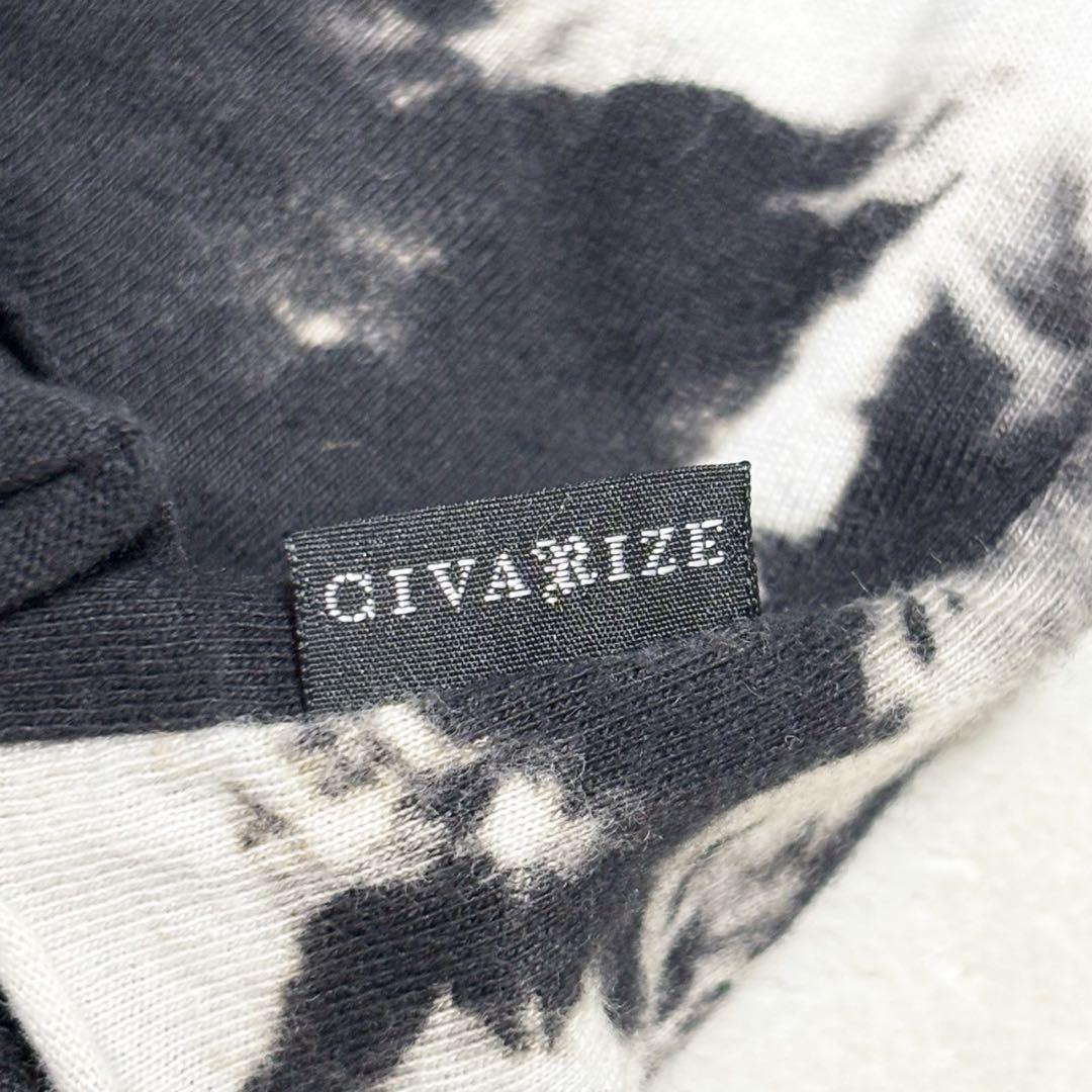 CIVARIZE クラッシュ加工 レイヤードアシメタンクトップ 46 タイダイ