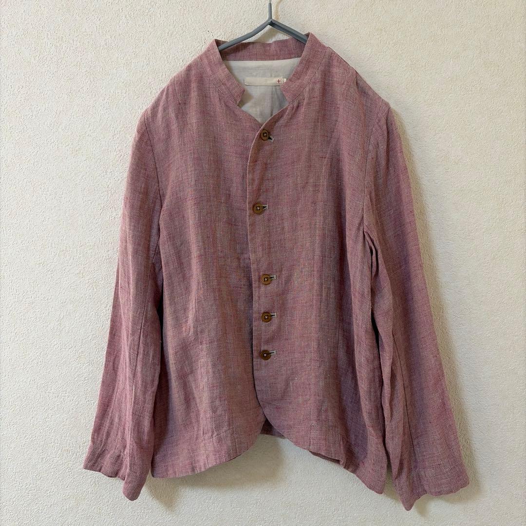 美品 pallas palaceパラスパレス 十日 刷毛目生地　リネンジャケット