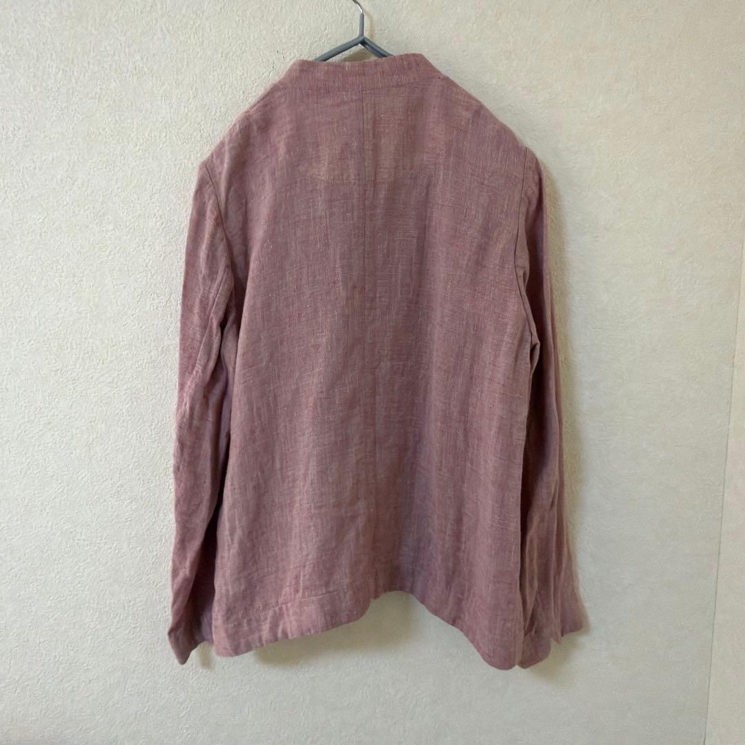 美品 pallas palaceパラスパレス 十日 刷毛目生地　リネンジャケット